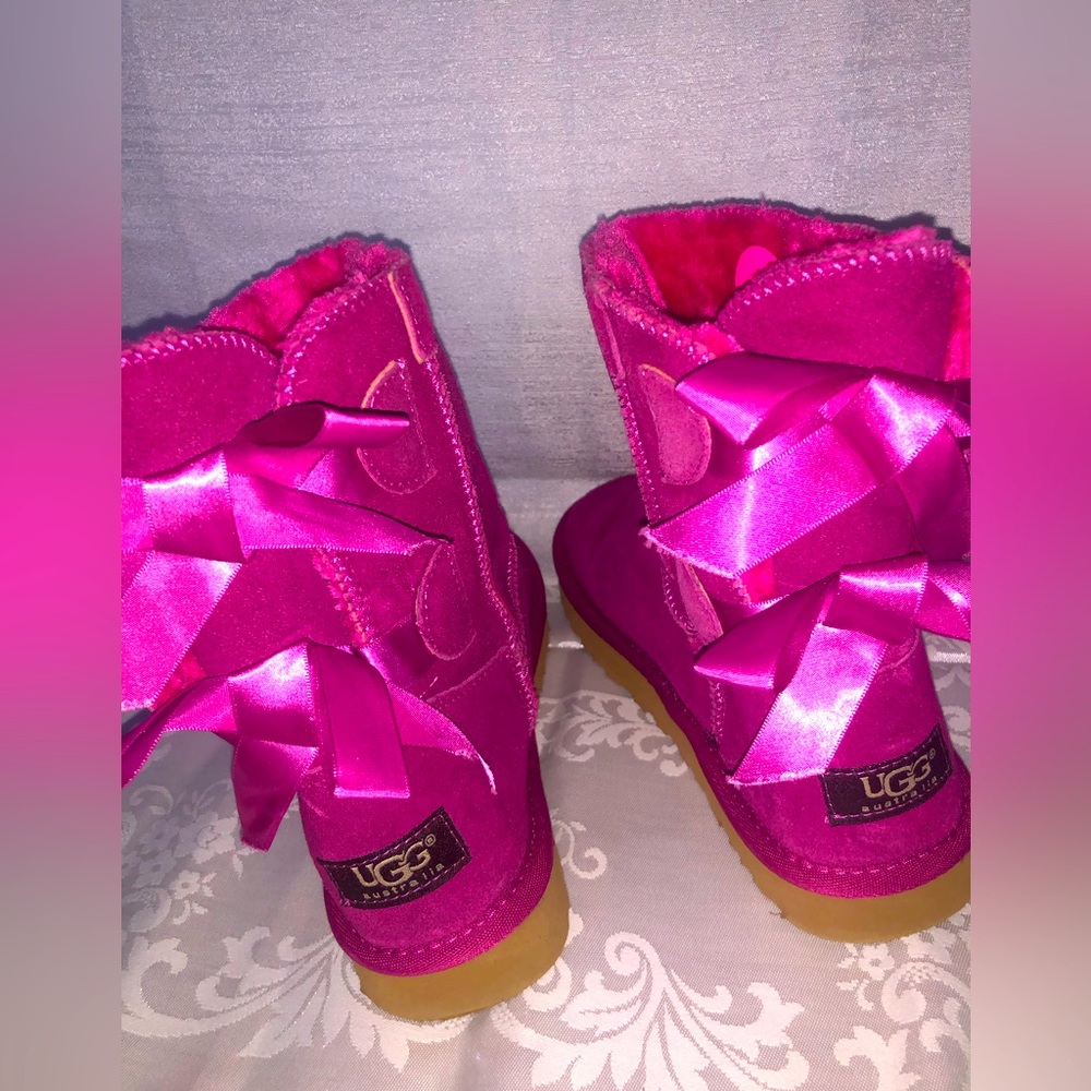PINK RIBBON UGG BOOTS